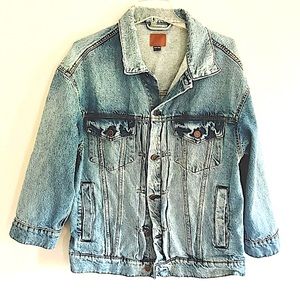 BDG Jean Jacket Oversized Denim Trucker Button Up Jacket XS